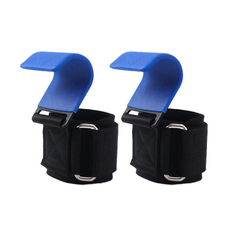 Weight Lifting Hook Grips with Wrist Wraps Hand-Bar Wrist Strap Gym Fitness Hook Weight Strap Pull-Ups Power Lifting Gloves