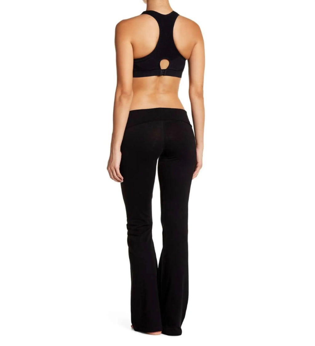 Women Low Rise Yoga Pants Cotton Bootcut Flare Bottom Wide Leg Pants Fitness Pants Yoga Leggings 28"-36" Inseam Casual Y2K Pants Airport Outfit Womenswear Stretchy Style Spandex
