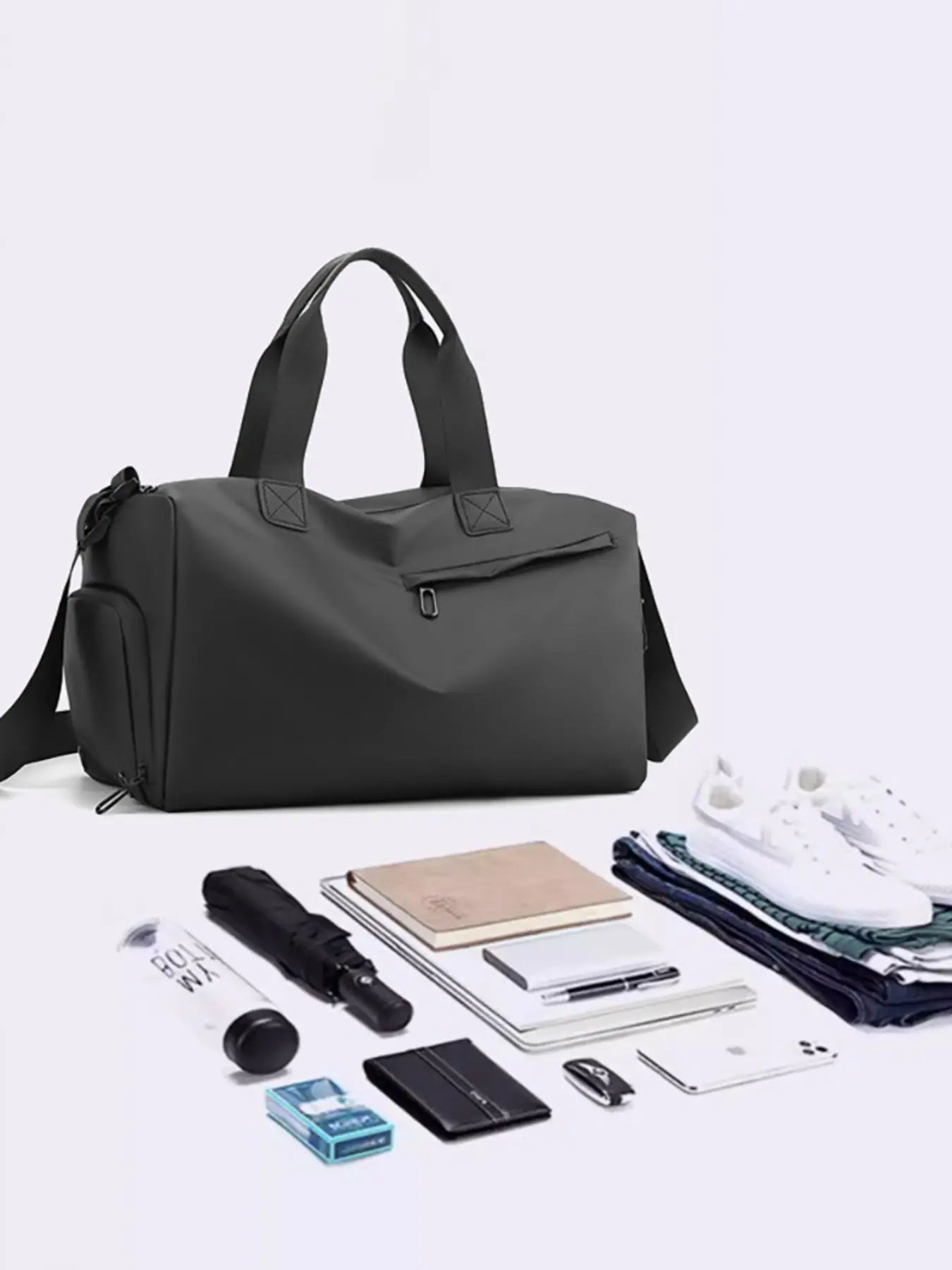 Unisex Sports Gym Bag, Fitness Bag, Short Trip Handheld Travel Duffle, Weekender Gym Bag, Large Capacity Wet Dry Separation Swim Bag, Sneaker Bag, Gym Duffel Bags with Shoe Compartment, Athletic Bag